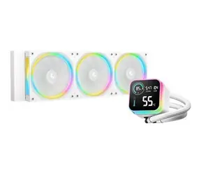 DEEPCOOL LQ360 Ultra ARGB biały / chłodzenie wodne procesora AIO / 3 x 120 mm / 500-2150 obr./min / 32 dB / 55 CFM