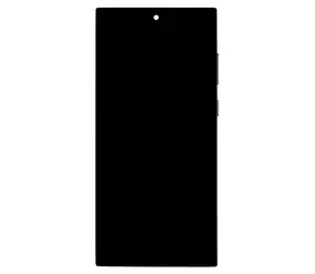 Do Samsung Galaxy S22 Ultra S908 Phantom Black / Wymiana wyświetlacza / OLED / dotyk + przednia obudowa