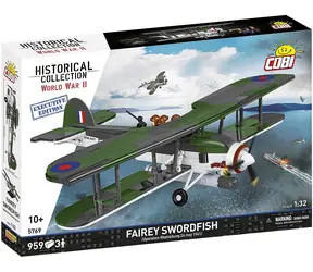 Cobi 5769 Fairey Swordfish Executive Edition / Zestaw konstrukcyjny / 959 elementów / 1:32 / 3 figurki / od 10 lat