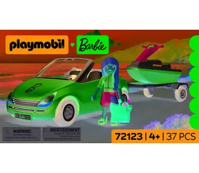 Playmobil 72123 Barbie Cabrio / Zestaw konstrukcyjny / 37 elementów / od 4 lat