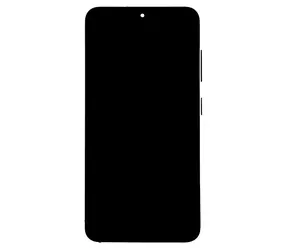Do Samsung Galaxy S23 Phantom Black / Zestaw wymienny LCD / LCD + dotyk + przednia obudowa / SM-S911B