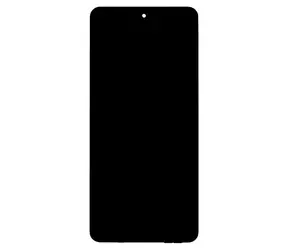 Do Samsung M556 Galaxy M55 5G czarny / Wyświetlacz LCD ze szkłem dotykowym i przednią obudową