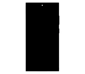 Do Samsung Galaxy S24 Ultra S928B czarny / Zestaw wymienny LCD / LCD + dotyk + przednia obudowa