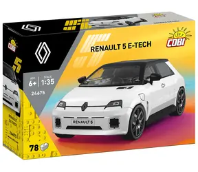 Cobi 24675 Renault 5 E-Tech biały / Zestaw konstrukcyjny / 1:35 / 78 elementów / od 6 lat