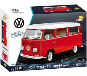 Cobi 24361 Volkswagen T2a Camper Van czerwono-biały / Zestaw konstrukcyjny / Edycja Executive / 2775 części / 1:12 / od 10 lat
