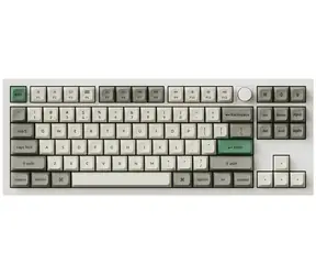 Keychron Q3 Max (Gateron Jupiter Banana) biało-szary / Klawiatura / Mechaniczna / Przełącznik bananowy / Bezprzewodowa