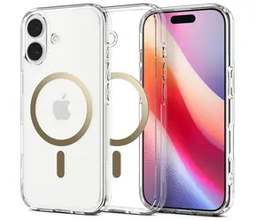 Spigen Ultra Hybrid MagSafe przezroczysto-złoty