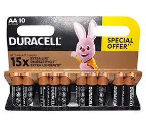 Bateria alkaliczna Duracell Basic AA / 1,5 V / 10 szt.