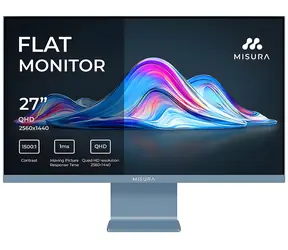 27" Misura VIVA P26M2741QKAB01 fog blue / Monitor / IPS / QHD 2560x1440 / 1ms / HDMI+DP+USB-C