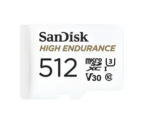 SanDisk High Endurance Monitoring microSDXC 512 GB + adapter / Karta pamięci / Klasa 10 / odczyt: 100 MB/s