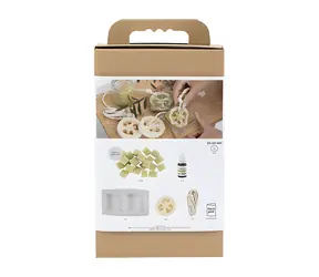 Creativ Company Soap Making Loofah Olive Green / Zestaw kreatywny / luffa i oliwa z oliwek / wykonanie 4 mydeł