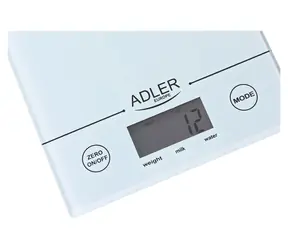 Adler AD 3138 biała / Waga kuchenna / do 5 kg / LCD / Automatyczne wyłączanie