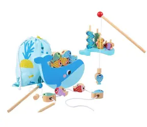 2Kids Toys Gra motorowa 3 w 1 Wieloryb / Zabawka motorowa / od 3 lat / Drewno FSC