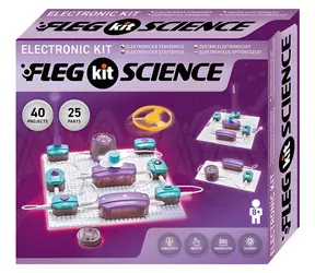 Boffin Fleg Science / Zestaw elektroniczny / 25 elementów / 40 projektów / od 8 lat