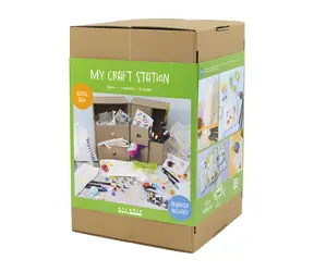 Creativ Company Maxi Box Dekoracje Tekstylne / Zestaw kreatywny / markery i szablony tekstylne / od 5 lat
