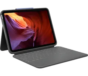 Logitech Rugged Folio grafitowy / Etui ochronne z klawiaturą / do Apple iPad 10. generacji / układ DE