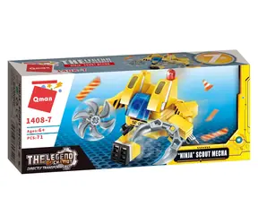 QMAN The Legend Of Chariot 1408-7 Robot Ninja / Zestaw konstrukcyjny / 71 elementów / od 6 lat