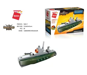 QMAN QM-09 Amphibious Panzer 1803-7 Mosasaur Submarine / Zestaw konstrukcyjny / 38 elementów / od 6 lat