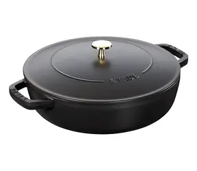 Staub Chistera 28 cm czarny / Forma do pieczenia / okrągła