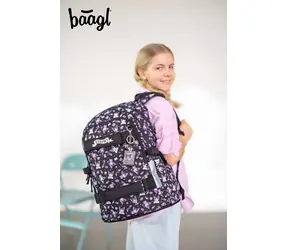 BAAGL Skate Kuromi czarny GRS / Plecak szkolny / 3 przegrody / od 3 klasy / wodoodporny