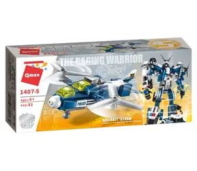 QMAN The Raging Warrior 1407-5 Storm Plane / Zestaw konstrukcyjny / 81 elementów / od 6 lat