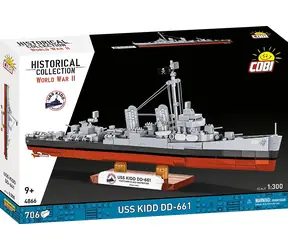 Cobi 4866 USS Kidd DD-661 / Zestaw konstrukcyjny / 706 klocków / od 9 lat