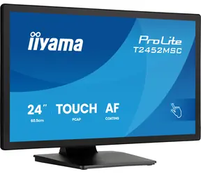 24" iiyama ProLite T2452MSC-B2 czarny / Monitor dotykowy / IPS / 1920x1080 / 120 Hz / 5 ms / HDMI / DP / głośniki / VESA