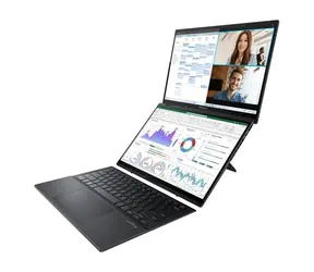 Asus Zenbook Duo UX8406CA Inkwell szary / Notebook / 2× 14" OLED FHD+ Touch / Intel Core Ultra 7 255H / 32 GB / 1 TB SSD
