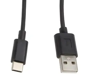 Lanberg USB 2.0 Type-C (M) - USB-A (M) 1 m czarny / Kabel USB do transmisji danych / 480 Mbit/s