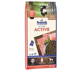 BOSCH Active / Granulat dla psów / dla aktywnych dorosłych psów / wszystkich ras / drobiu / 15 kg