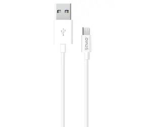 Savio CL-124 biały / Kabel USB-A - Micro-USB / USB 2.0 / 2 m