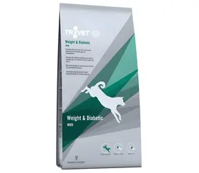 Trovet Weight & Diabetic WRD kurczak / Sucha karma dla psa / Dieta weterynaryjna / Nadwaga i cukrzyca / 12,5 kg