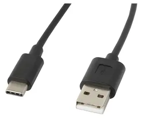 Lanberg CA-USBO-10CC-0018-BK czarny / Kabel USB-A do USB-C / USB 2.0 / 1,8 m