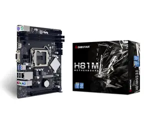 Biostar H81MHV3 / Płyta główna / Intel H81 / DDR3 / SATA III / USB 3.0 / GLAN / HDMI+VGA / sc.1150 / m-ATX