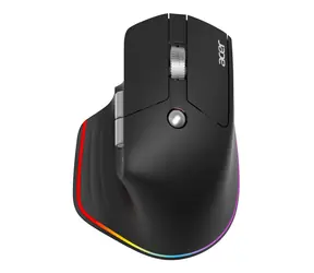 Acer Easy Fit czarna / Mysz / ergonomiczna / bezprzewodowa / dla osób praworęcznych / 4000 DPI / 6 przycisków / USB + Bluetooth 5.0