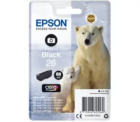 EPSON 26 Claria Premium foto černá