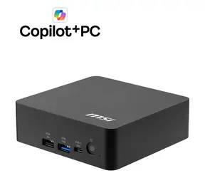 MSI Cubi NUC AI+ 3MG-002EU czarny / Intel Core Ultra 9 386H / 32 GB DDR5 / dysk SSD 1 TB / 2x 2.5G LAN / Wi-Fi 7 / W11P