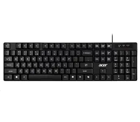 Acer AKW100 czarny / Klawiatura przewodowa / USB-A / Układ CZ&SK