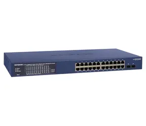 Netgear GS724TP / Przełącznik zarządzalny / 24x Gb PoE / L2/L3/L4 / 52 Gb/s / 380 W PoE / 2x SFP