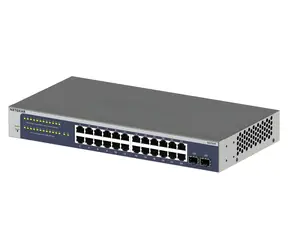 Netgear GS724Tv6 / Przełącznik zarządzany / 24× 10G Ethernet / 2× SFP+ / L2+/L3 Lite / 52 Gbit/s