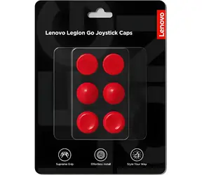 Nakładki na joystick Lenovo Legion Go Lenovo Red / Nakładki na joystick / silikonowe / 6 szt. / 3 rodzaje / do Legion Go