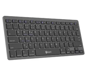 C-tech KB-120S / Klawiatura / Bezprzewodowa / Bluetooth + 2,4 GHz / 78 cichych klawiszy