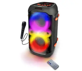 Esperanza EP156 black / Głośnik przenośny / Karaoke / 20W / RGB / FM / microSD / BT 5.0