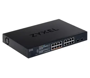 ZyXEL XMG1915-18EP / Przełącznik / 16x 2.5GbE / 8x PoE++ 802.3bt / 2x 10G SFP+ / 180W PoE