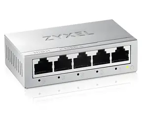 ZyXEL GS-105B v5 / Przełącznik / 5× 10/100/1000 Mbps / Niezarządzany / QoS / bez wentylatora