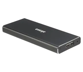 Akasa AK-ENU3M2-BK czarna / Zewnętrzna ramka do dysku SSD M.2 SATA / USB 3.2 Gen 1 / 5 Gbps