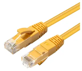MicroConnect CAT6a U/UTP 0,3m żółty / LSZH