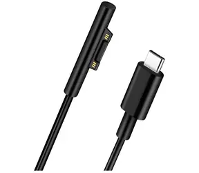 MicroConnect USB-C do Surface czarny / Kabel zasilający / 1,5 m