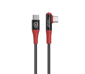 MicroConnect Safe Charge kątowy USB-C / Kątowy kabel ładujący / USB-C - USB-C