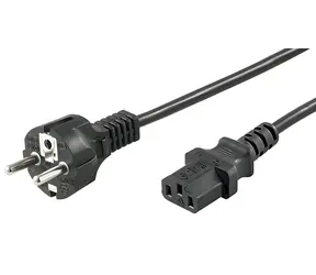 Przewód zasilający MicroConnect CEE 7/7 - C13 1,8 m czarny / Przewód zasilający / 250 V / 10 A